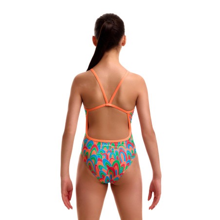 FUNKITA Girl (8-14ans) Hush Puffy Single Strap - Maillot Fille natation 1 piece | Les4Nages
