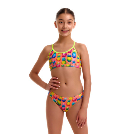 FUNKITA Girl (8-14ans) Pinky Piney Racerback Two Piece Maillot de bain filles 2 pi | Les4Nages