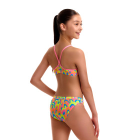 FUNKITA Girl (8-14ans) Hillary Puff Racerback Two Piece Maillot de bain filles 2 pieces