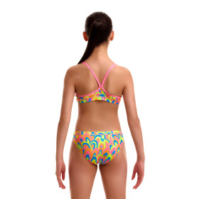 FUNKITA Girl (8-14ans) Hillary Puff Racerback Two Piece Maillot de bain filles 2 pieces