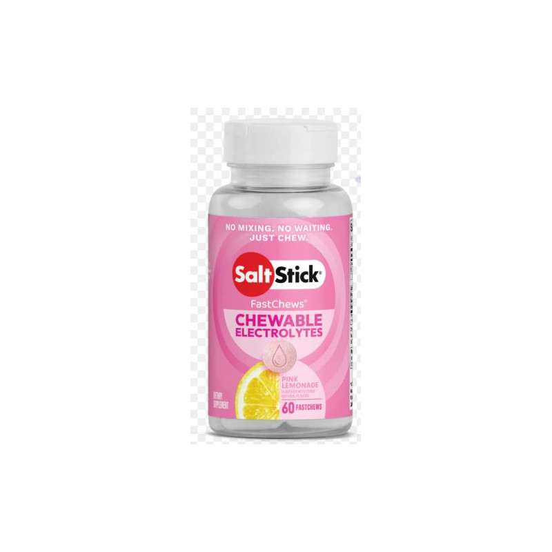 SALTSTICK Fastchews Pink Lemonade - Boite de 60 pastilles electrolyte à croquer | Les4Nages