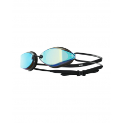  Tyr EDGE-X RACING Mirrored Nano Fit Gold Black - Lunettes Natation