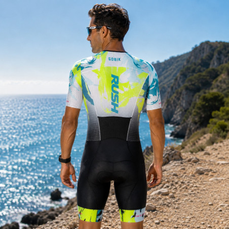 RUSH ALLIGATOR AQUA Homme - Trifonction Triathlon manches courtes | Les4Nages RUSH ALLIGATOR AQUA Homme - Trifonction Triathlon manches courtes | Les4Nages