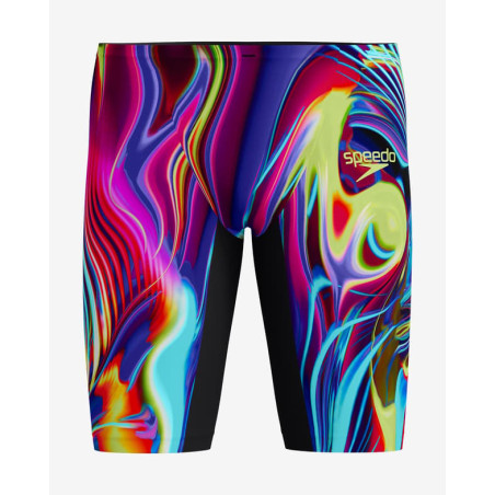 SPEEDO FastSkin LZR PURE VALOR 2.0 JAMMER - Black Multi - Jammer Natation Competition Homme | Les4Nages