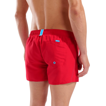 Short de Plage ARENA Men\'s Fundamentals R X-Short RED-TURQUOISE | Les4Nages