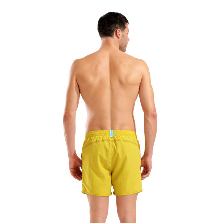 Short de Plage ARENA Men\'s Bywayx R Shorts GOLDEN KAKI-BLACK | Les4Nages
