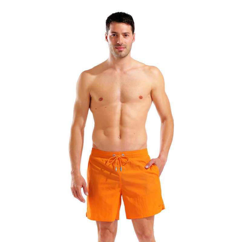 Short de Plage ARENA Men\'s Beach Boxer Arena Solid TEAM ORANGE | Les4Nages