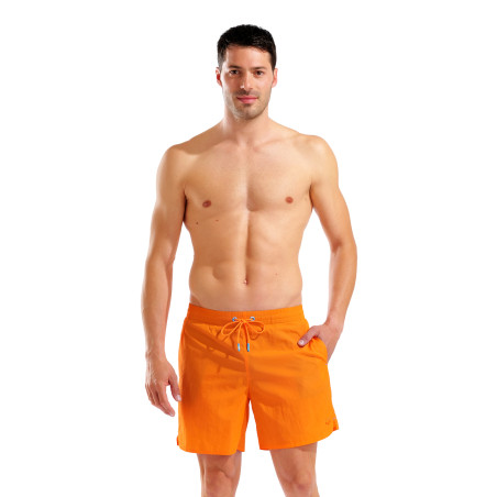 Short de Plage ARENA Men\'s Beach Boxer Arena Solid TEAM ORANGE | Les4Nages