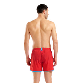 Short de Plage ARENA Men\'s Arena Big Logo Borders Beach Short RED-TURQUOISE