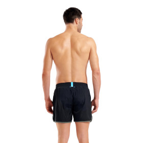 Short de Plage ARENA Men\'s Arena Big Logo Borders Beach Short BLACK-SAGE