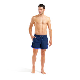 Short de Plage ARENA Men\'s Arena Big Logo Borders Beach Short NAVY-NEON BLUE