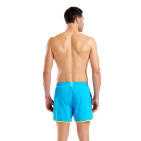 Short de Plage ARENA Men\'s Arena Big Logo Borders Beach Short TURQUOISE-YELLOW STAR