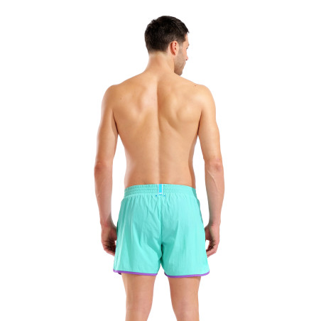 Short de Plage ARENA Men's Arena Big Logo Borders Beach Short WATER-VIOLET | Les4Nages