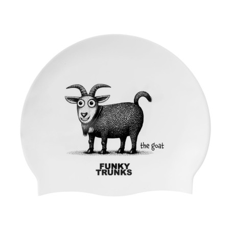 FUNKY TRUNKS The Goat- bonnet de bain fantaisie natation silicone | Les4Nages