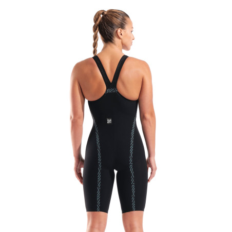 ARENA VELOCE Dos Fermé (Closed Back ) Powerskin Black Teal - Combinaison Natation Femme | Les4Nages