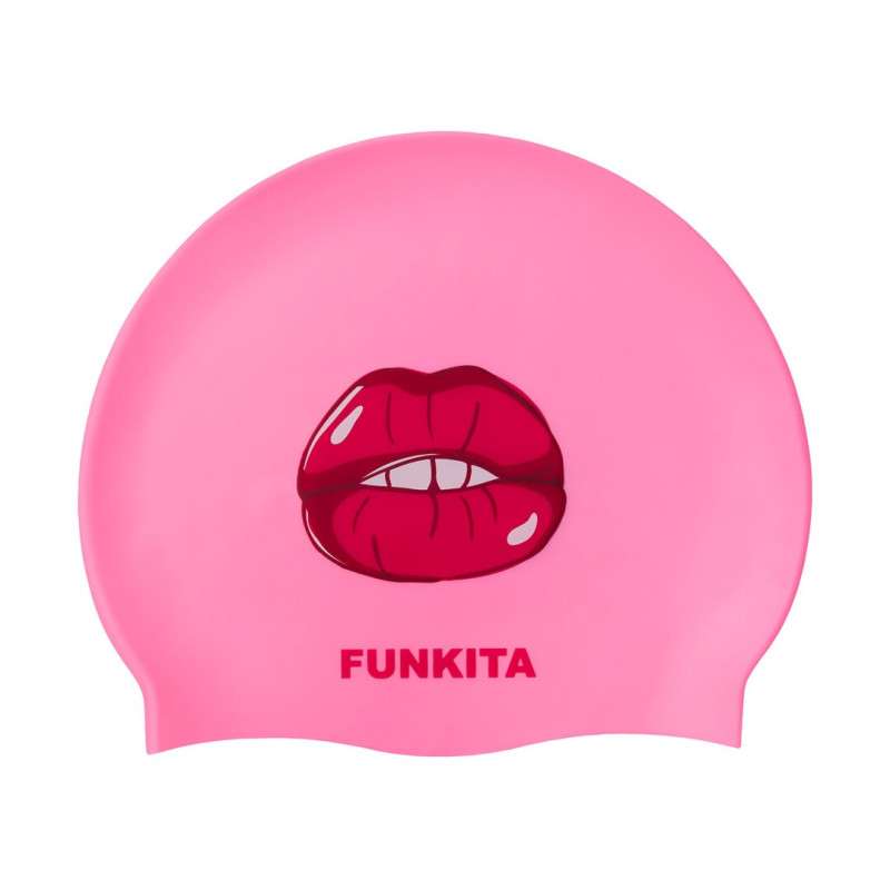 FUNKITA Miss Kiss- bonnet de bain fantaisie natation silicone | Les4Nages
