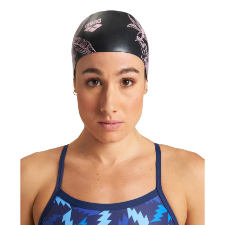 Bonnet Cheveux Longs ARENA SIRENE Cecilia Black | Les4Nages