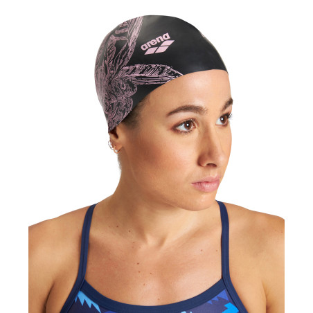 Bonnet Cheveux Longs ARENA SIRENE Cecilia Black | Les4Nages