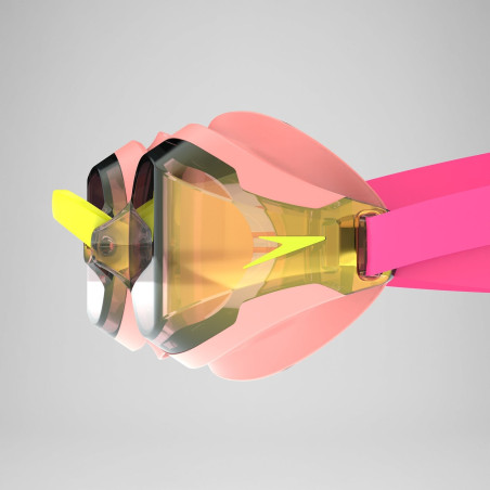 Speedo Fastskin Speedsocket 2 Mirror Neon Melon/Vermillon/Gold Mirror - Lunettes Natation | Les4Nages Speedo Fastskin Speedsocket 2 Mirror Neon Melon/Vermillon/Gold Mirror - Lunettes Natation | Les4Nages