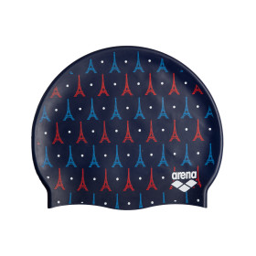 Bonnet ARENA FLAT SILICONE Tour Eiffel Navy Allover - Edition Limitée Paris 2026