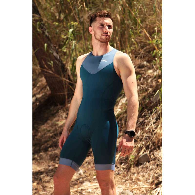 MAKO STEEL BLUE/PETROL TEAM - Trifonction Homme Triathlon | Les4Nages