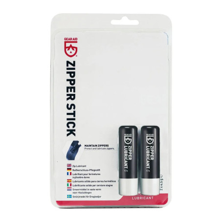 GEAR AID Zipper Lubricant Stick (pack de 2 sticks) - Lubrifiant pour fermetures éclair en tous genres | Les4Nages