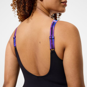 Speedo Shaping LUNA LUSTRE Black Purplr - Maillot Aquagym et Natation Femme