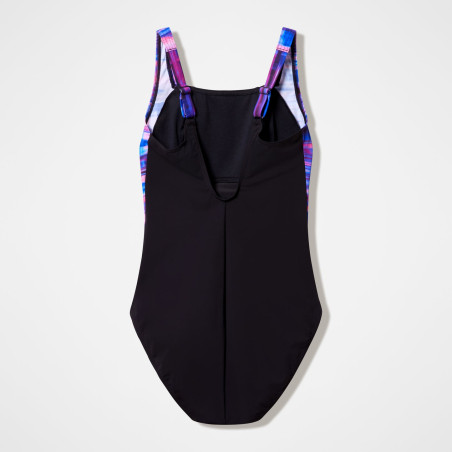 Speedo Shaping LUNA LUSTRE Black Purplr - Maillot Aquagym et Natation Femme | Les4Nages