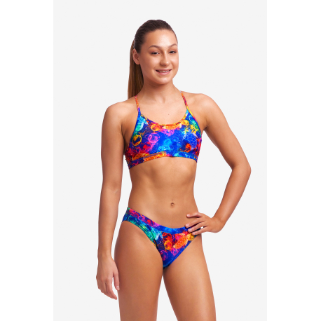Maillot FUNKITA Fille (8-14ans) Lying Cheet Racerback 2 pieces - Maillot  Natation Fille 2 pieces - Les4Nages