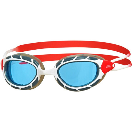 Zoggs PREDATOR WHITE RED TINT - Regular Fit - Lunettes Triathlon et natation | Les4Nages
