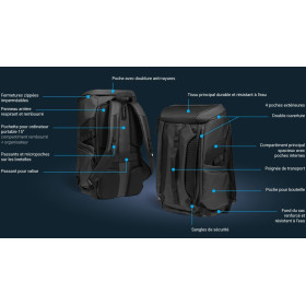 ARENA ULIXES BACKPACK BLACK - Sac à Dos Natation et Piscine