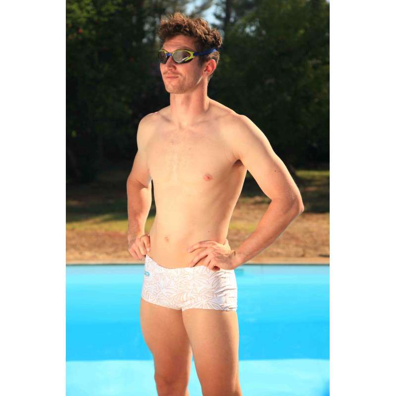 Mako Feuillage Gold Shorty - Boxer Natation Homme | Les4Nages