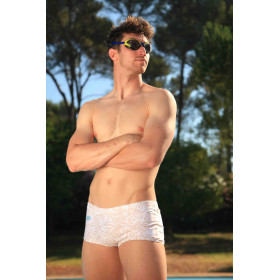 Mako Feuillage Gold Shorty - Boxer Natation Homme