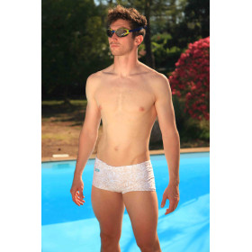 Mako Feuillage Gold Shorty - Boxer Natation Homme