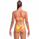 Funkita Pinged Pink Swim Crop Top / Hipster Brief - Maillot de bain Natation Femme 2 pieces