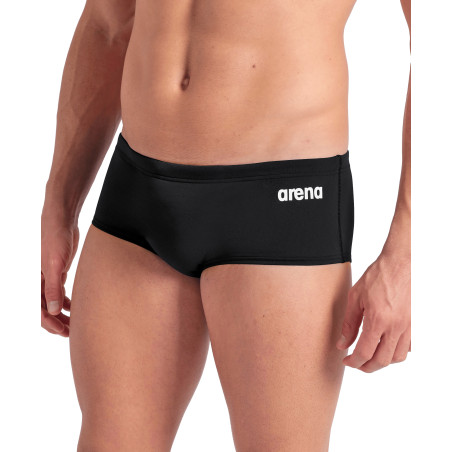 Arena Men's Team SOLID Low Waist Short Black White - Boxer Natation Homme | Les4Nages