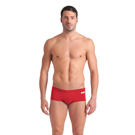 Arena Men's Team SOLID Low Waist Short Red White - Boxer Natation Homme | Les4Nages