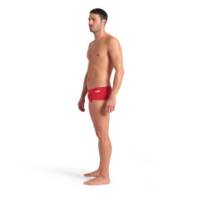 Arena Men's Team SOLID Low Waist Short Red White - Boxer Natation Homme