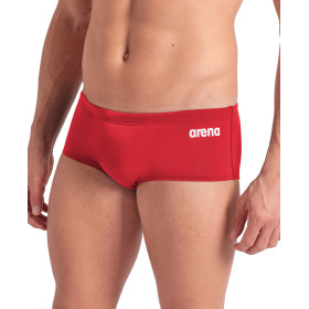 Arena Men's Team SOLID Low Waist Short Red White - Boxer Natation Homme