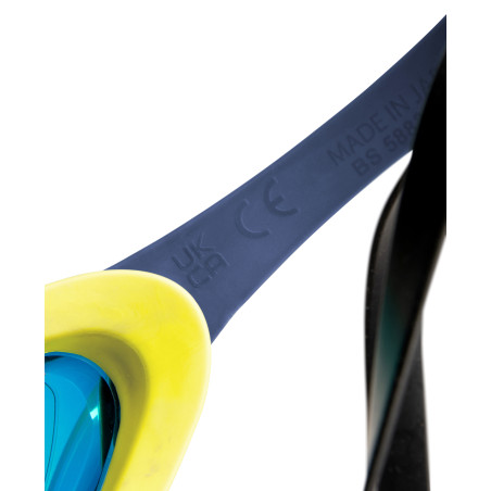 ARENA Cobra Ultra Swipe Mirror - Aqua Shark - Lunettes Natation Bleu Verres Argent | Les4Nages