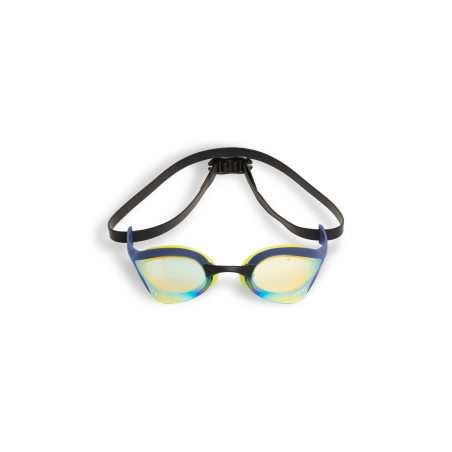 ARENA Cobra Ultra Swipe Mirror - Aqua Shark - Lunettes Natation Bleu Verres Argent | Les4Nages