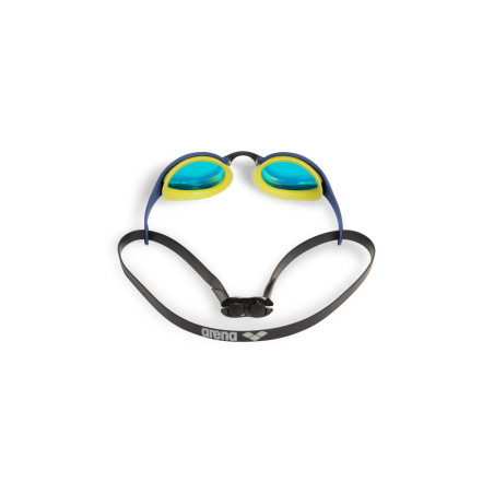 ARENA Cobra Ultra Swipe Mirror - Aqua Shark - Lunettes Natation Bleu Verres Argent | Les4Nages