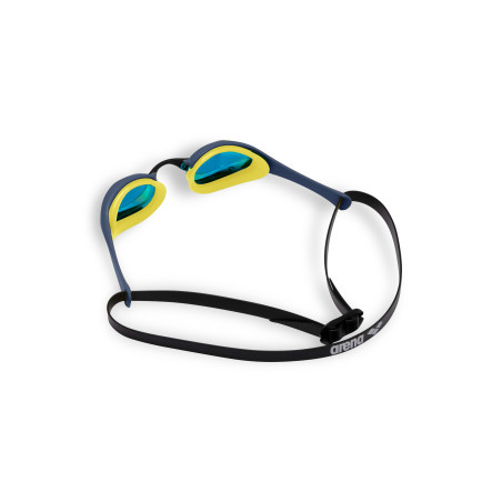 ARENA Cobra Ultra Swipe Mirror - Aqua Shark - Lunettes Natation Bleu Verres Argent | Les4Nages