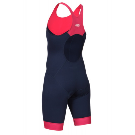 MAKO Team Hot Pink Navy - Trifonction Femme Triathlon Sans Manches | Les4Nages MAKO Team Hot Pink Navy - Trifonction Femme Triathlon Sans Manches | Les4Nages