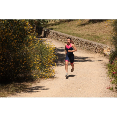 MAKO Team Hot Pink Navy - Trifonction Femme Triathlon Sans Manches | Les4Nages MAKO Team Hot Pink Navy - Trifonction Femme Triathlon Sans Manches | Les4Nages