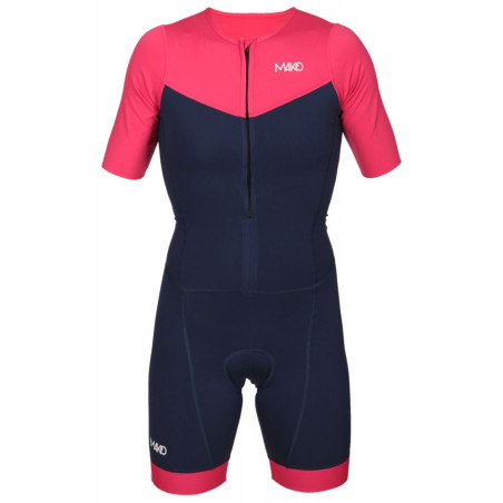 MAKO Team Set-In Hot Pink Navy - Trifonction Femme Triathlon Manches Courtes | Les4Nages MAKO Team Set-In Hot Pink Navy - Trifonction Femme Triathlon Manches Courtes | Les4Nages