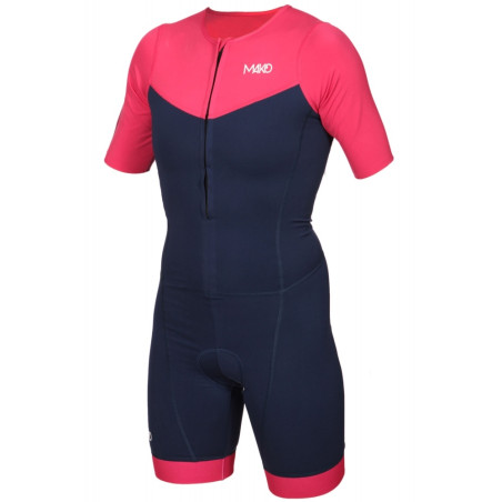 MAKO Team Set-In Hot Pink Navy - Trifonction Femme Triathlon Manches Courtes | Les4Nages MAKO Team Set-In Hot Pink Navy - Trifonction Femme Triathlon Manches Courtes | Les4Nages
