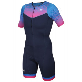 MAKO Team Set-In Labyrinth - Trifonction Femme Triathlon Manches Courtes