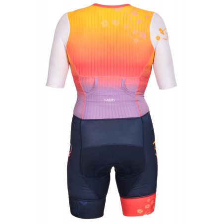 MAKO Pro Set-IN Blossom - Trifonction Femme Triathlon Manches Courtes | Les4Nages