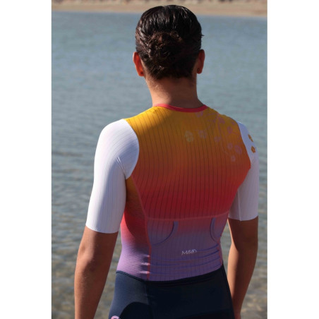 MAKO Pro Set-IN Blossom - Trifonction Femme Triathlon Manches Courtes | Les4Nages